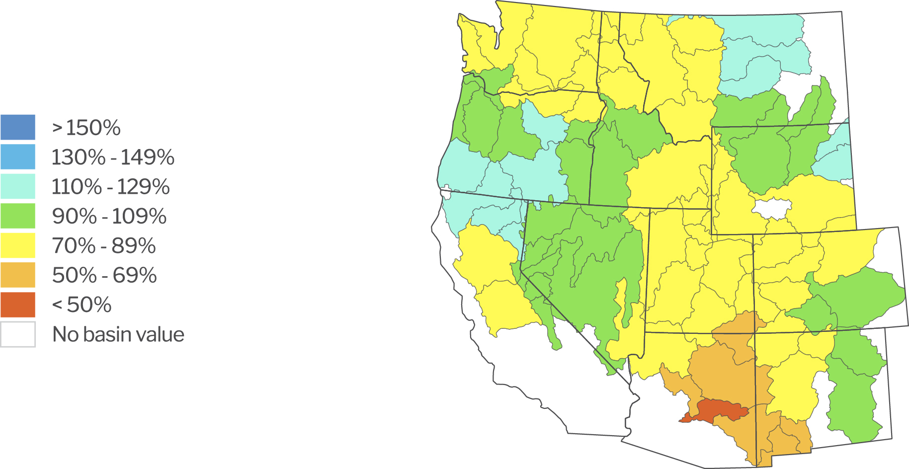 Year-to-date precipitation