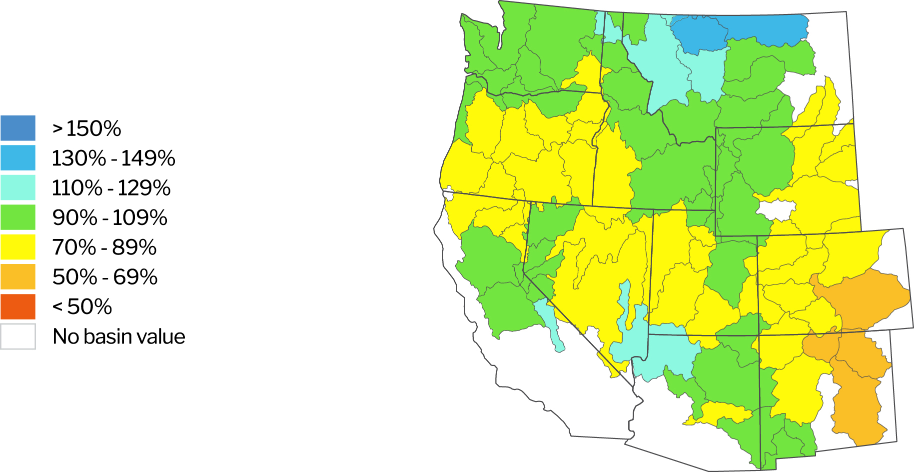 Year-to-date precipitation
