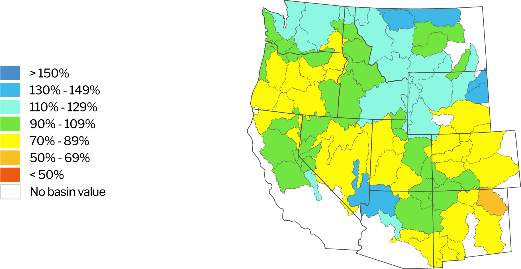 Year-to-date precipitation