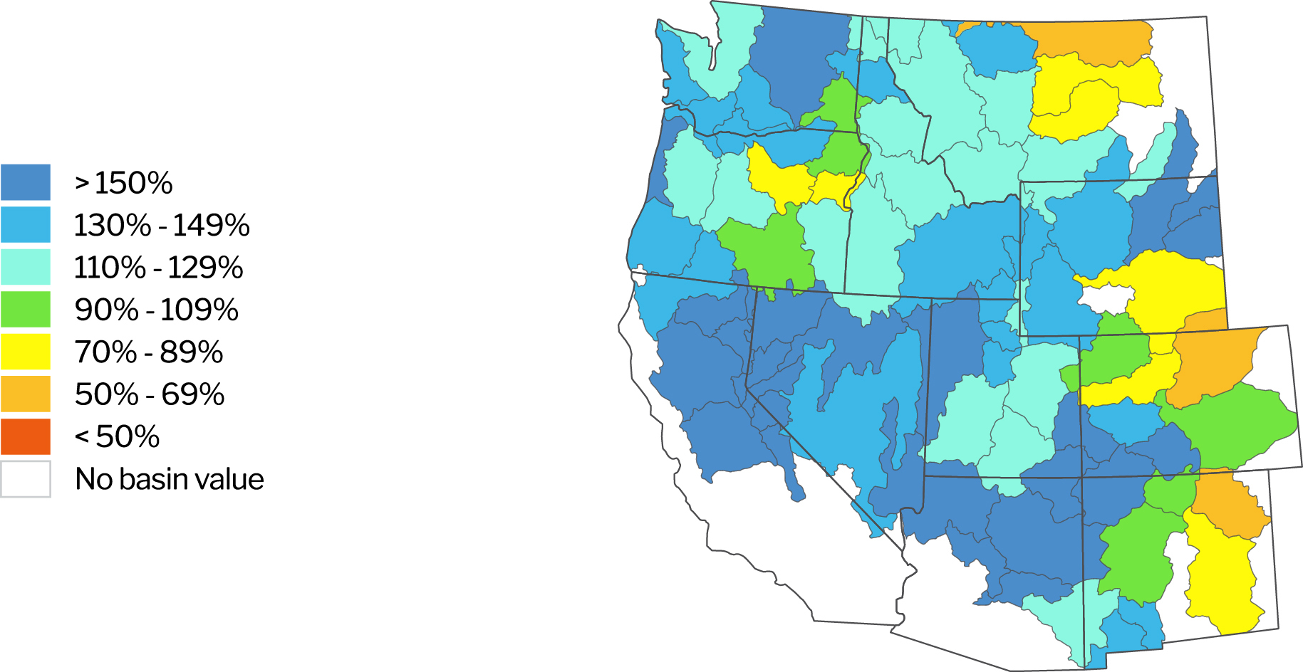 Year-to-date precipitation